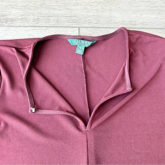 Ralph Lauren  Wine Colour Jersey Top - Picture 7 of 14